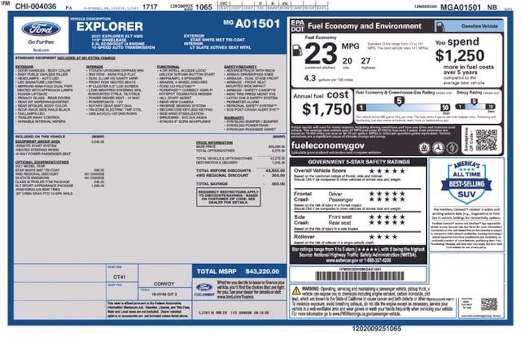 Certified 2021 Ford Explorer XLT SUV