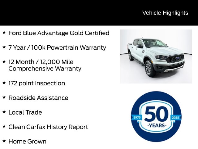 Certified 2021 Ford Ranger XLT Truck SuperCrew