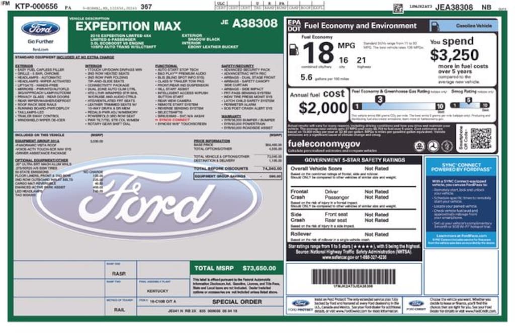 Certified 2018 Ford Expedition Max Limited SUV
