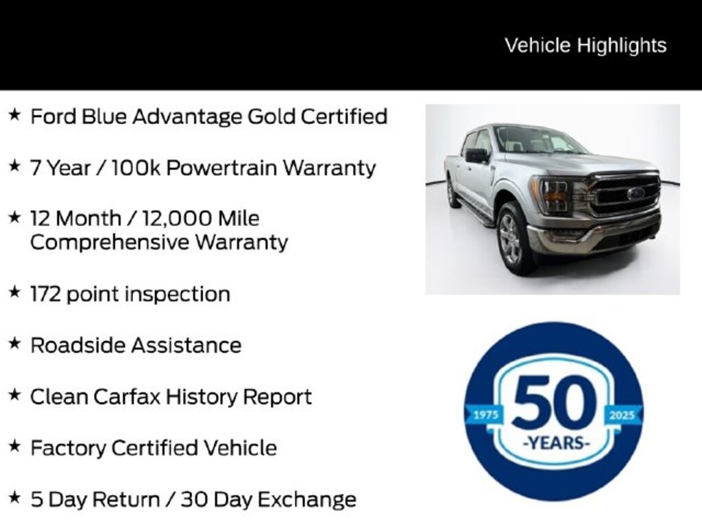 Certified 2023 Ford F-150 XLT Truck SuperCrew Cab