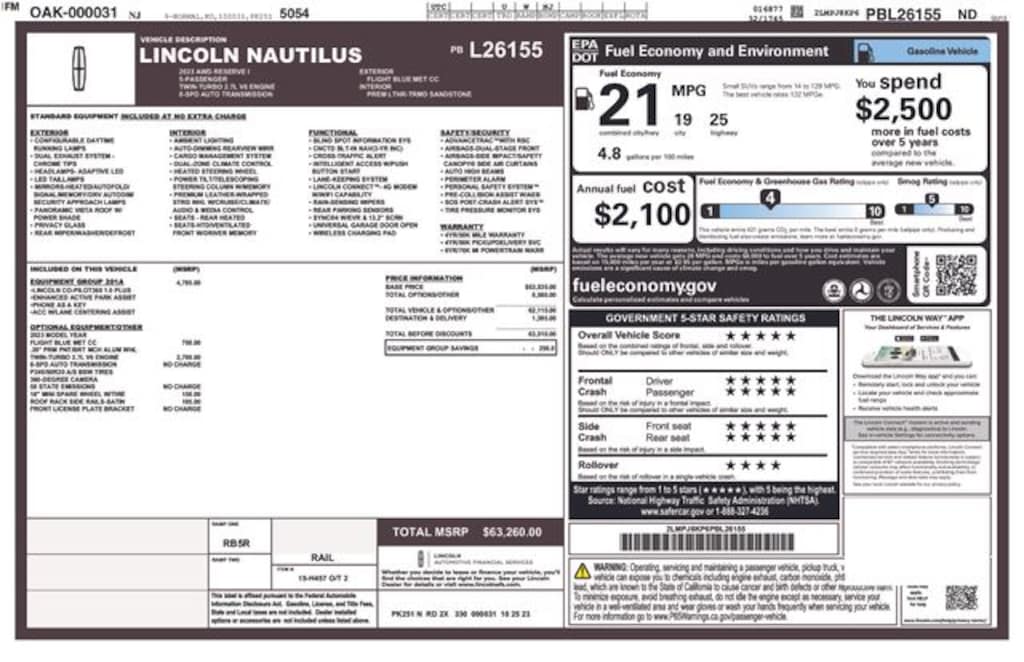 Used 2023 Lincoln Nautilus Reserve SUV