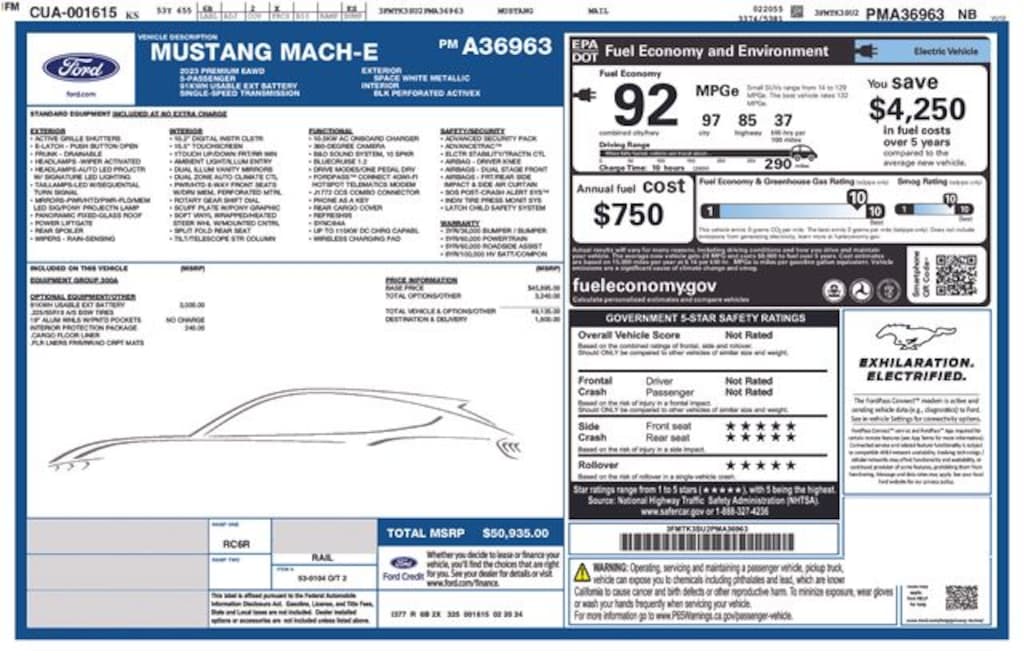 Certified 2023 Ford Mustang Mach-E Premium SUV