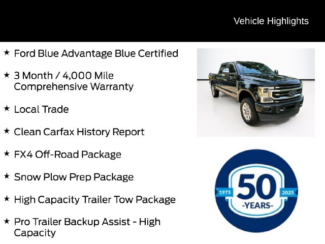 Certified 2021 Ford F-250SD Platinum Truck Crew Cab