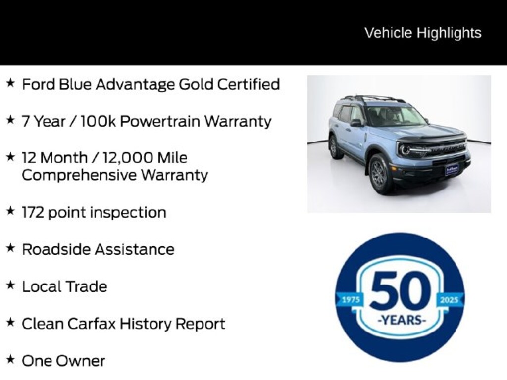 Certified 2024 Ford Bronco Sport Big Bend SUV