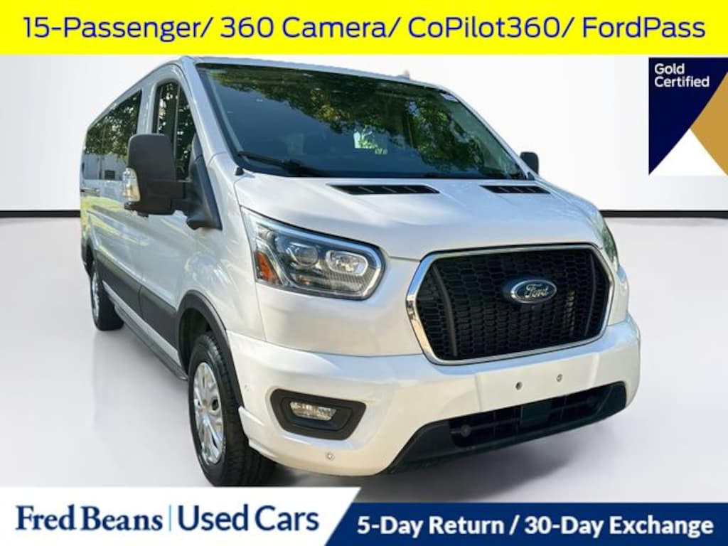 Certified 2023 Ford Transit-350 XLT Wagon Low Roof Van