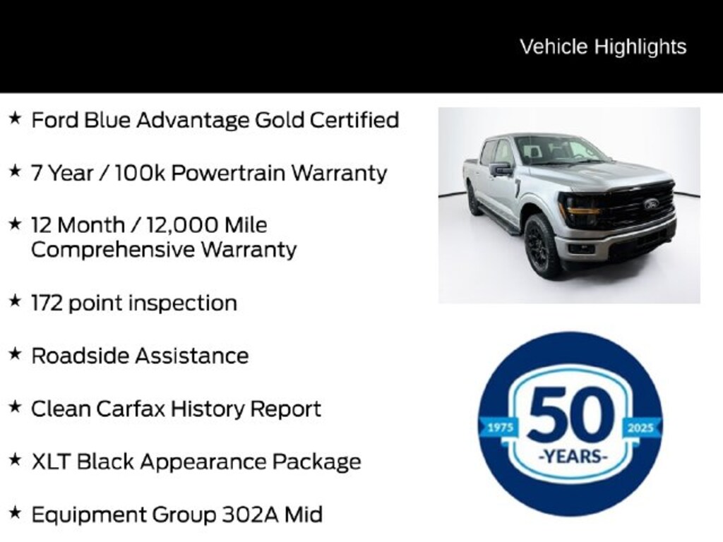 Certified 2024 Ford F-150 XLT Truck SuperCrew Cab