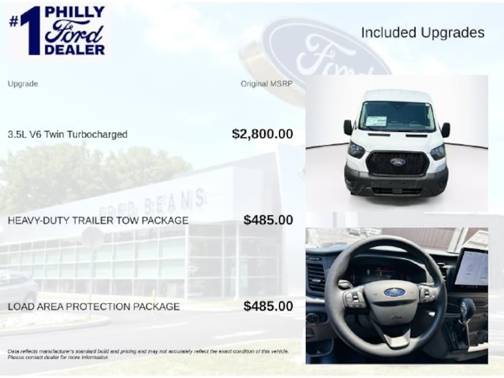 New 2026 Ford Transit-150 Cargo Base Van Medium Roof Van