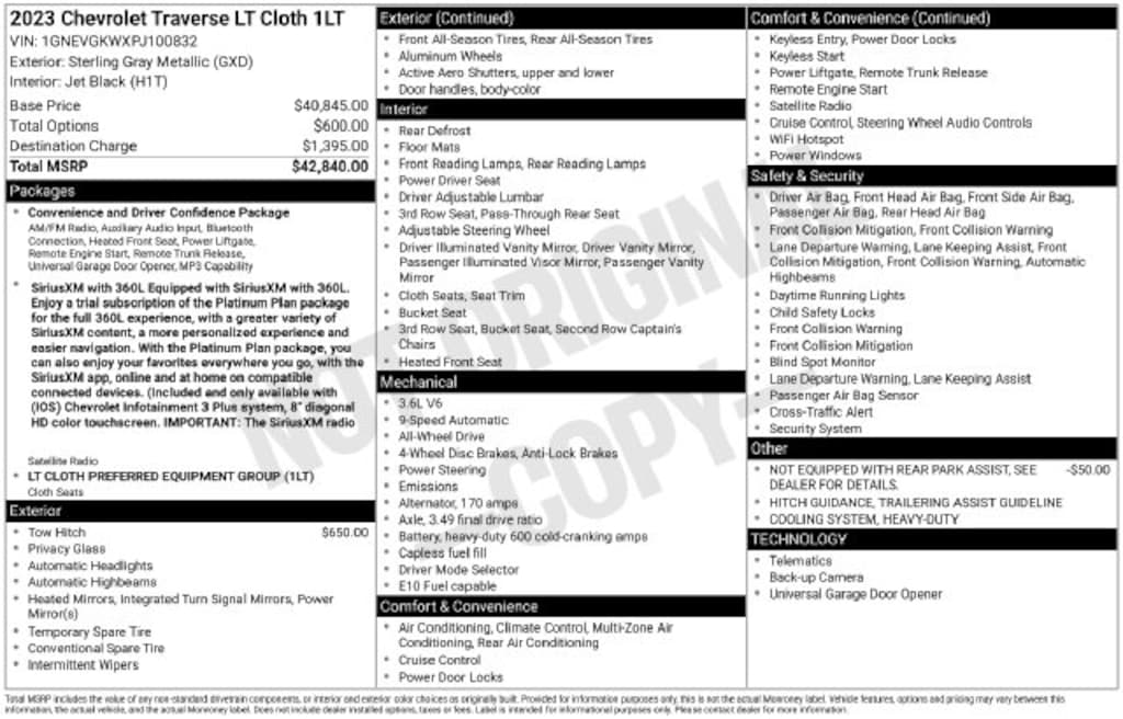Used 2023 Chevrolet Traverse LT SUV