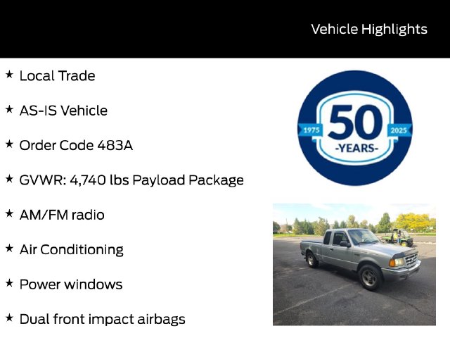 Used 2003 Ford Ranger XLT Truck