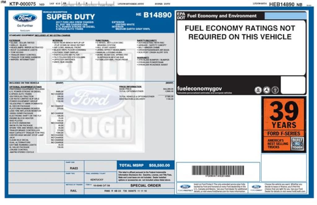 Used 2017 Ford F-450SD XL Truck Crew Cab