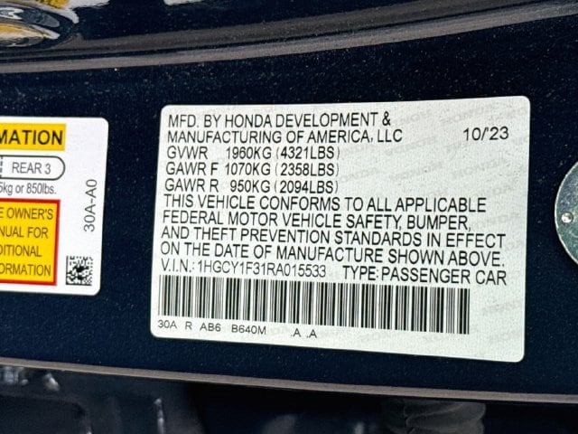 2024 Honda Accord EX - Photo 25