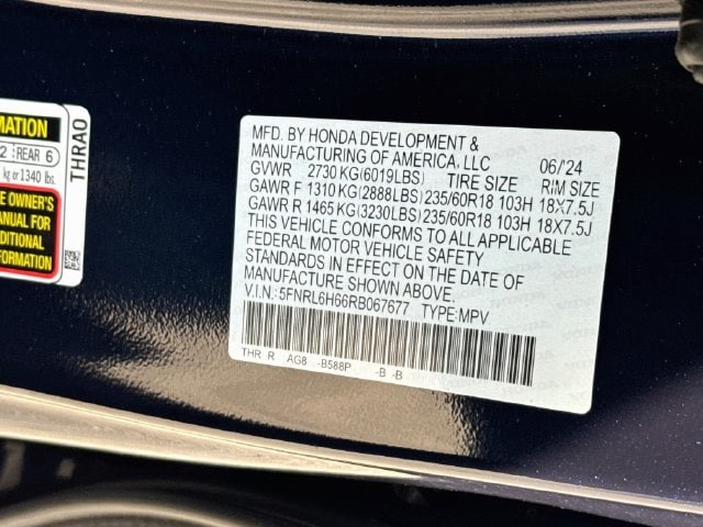 2024 Honda Odyssey EX-L - Photo 22