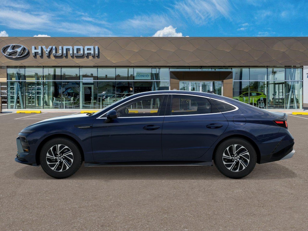 New 2026 Hyundai Sonata Hybrid Blue Sedan