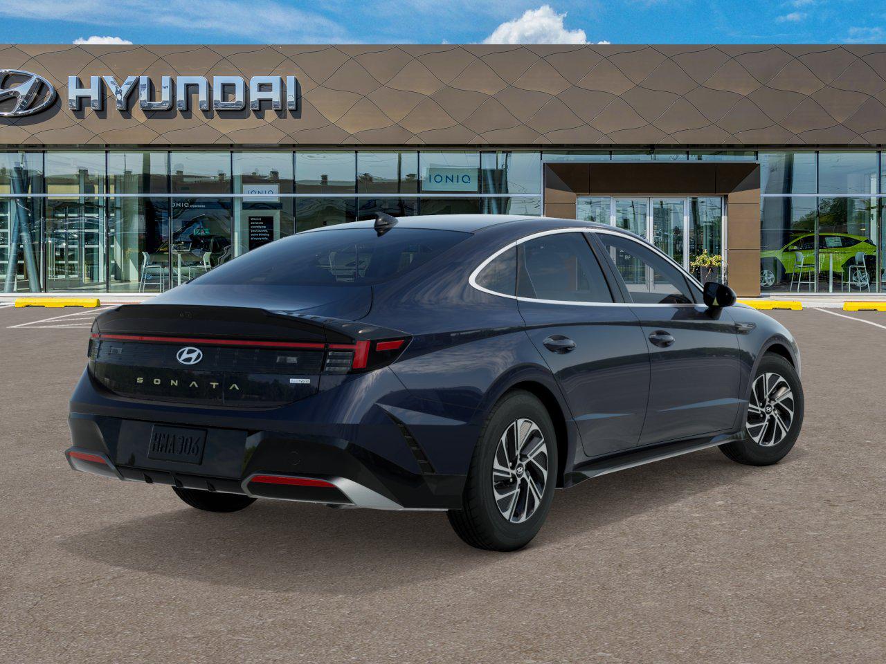 New 2026 Hyundai Sonata Hybrid Blue Sedan