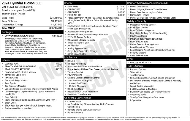 2024 Hyundai Tucson SEL - Photo 12