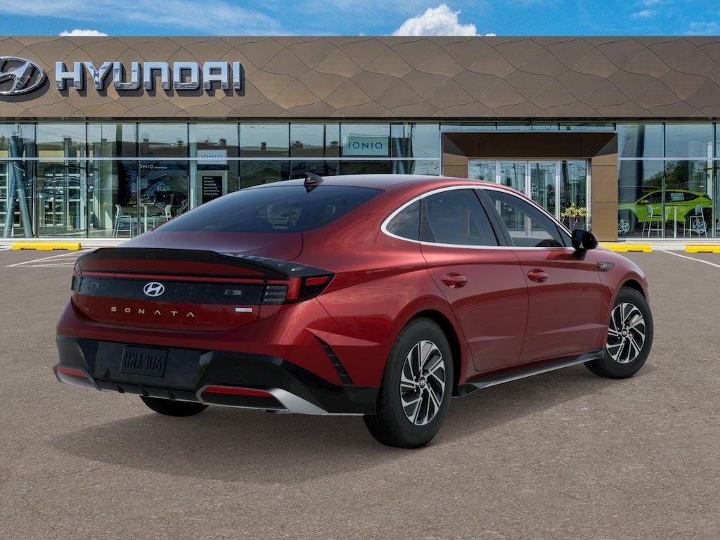 New 2026 Hyundai Sonata Hybrid Blue Sedan