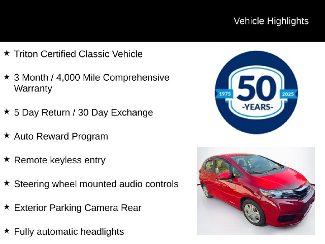 Used 2018 Honda Fit LX Hatchback