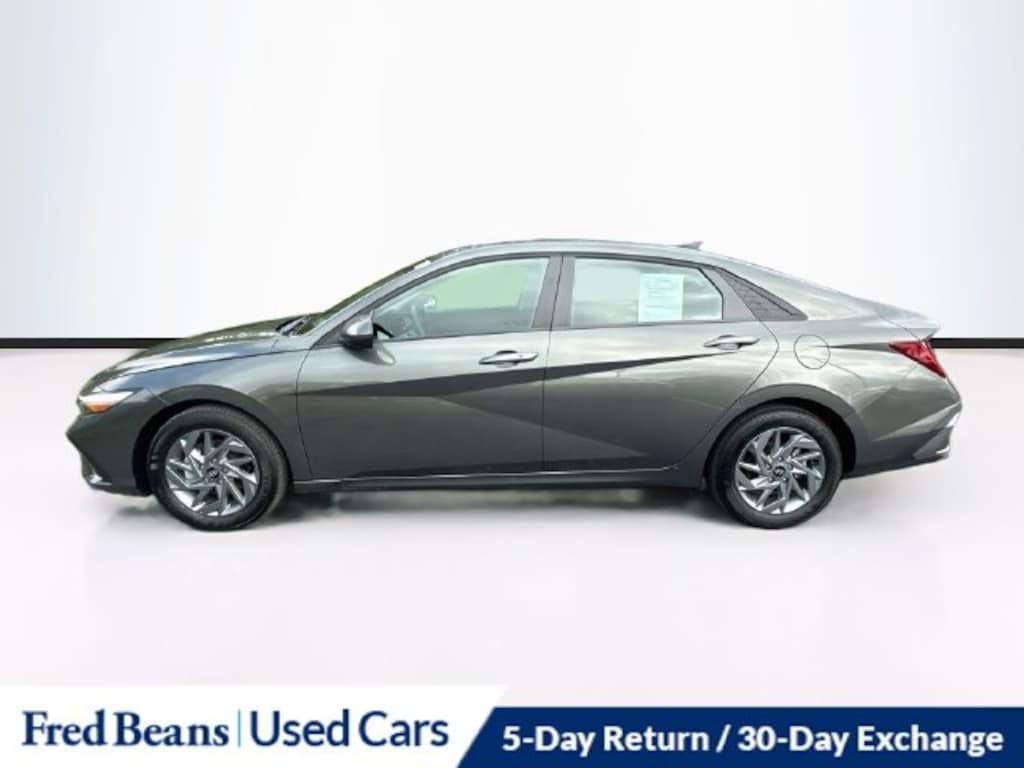 Certified 2026 Hyundai Elantra Hybrid Blue Sedan
