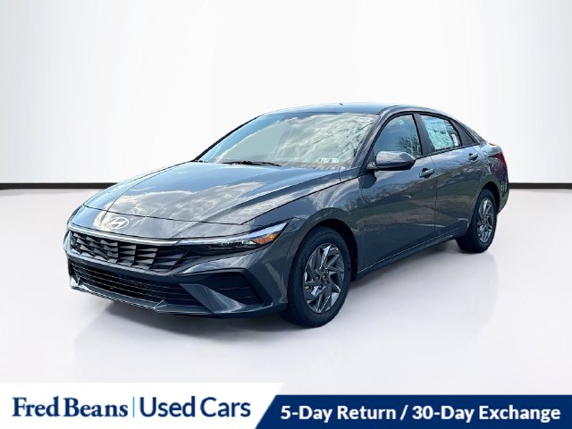 Certified 2026 Hyundai Elantra Hybrid Blue Sedan