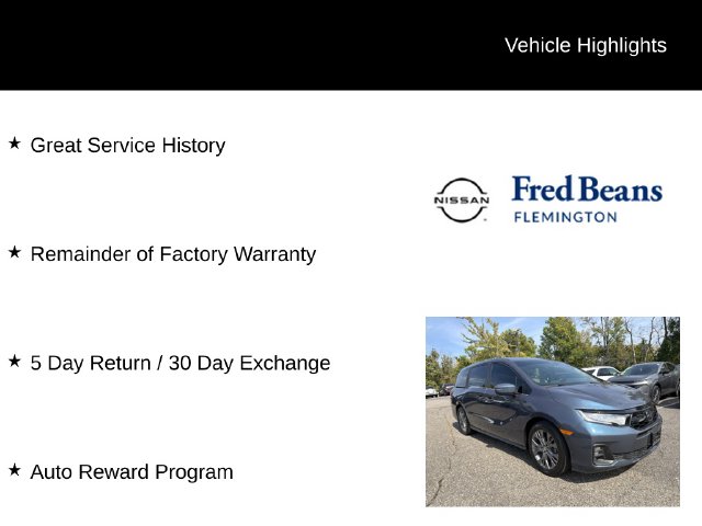 Used 2025 Honda Odyssey Touring Van