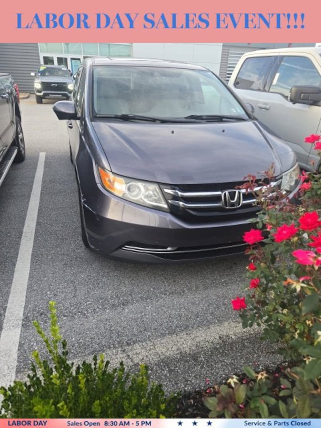 Used 2015 Honda Odyssey EX-L Van