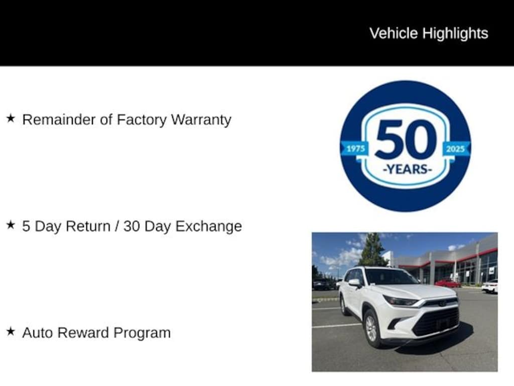 Certified 2025 Toyota Grand Highlander XLE SUV