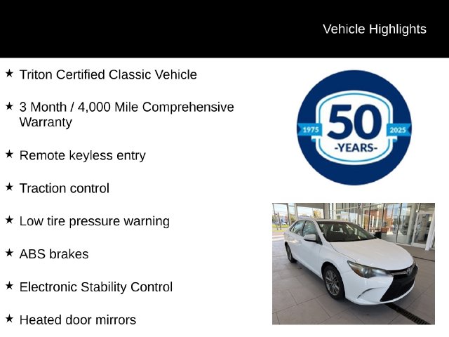 Used 2016 Toyota Camry SE Sedan