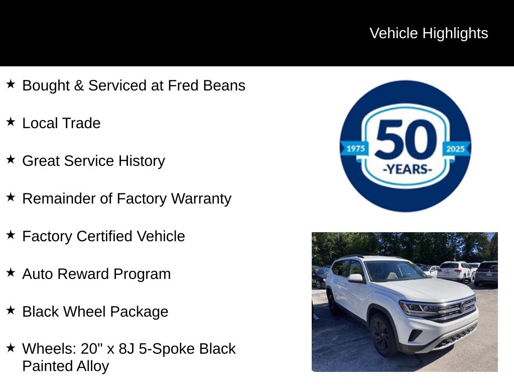 Used 2023 Volkswagen Atlas 2.0T SE w/Technology SUV