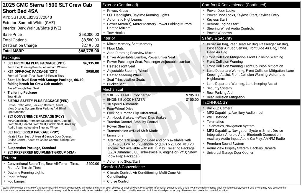Used 2025 GMC Sierra 1500 SLT Truck Crew Cab