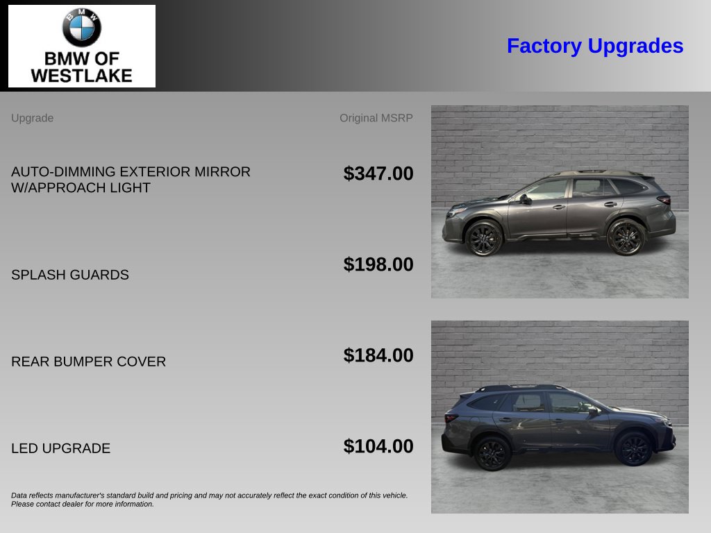 Used 2025 Subaru Outback Onyx Edition XT SUV