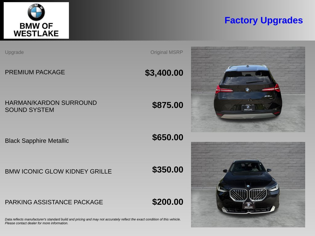 Used 2025 BMW X3 30 xDrive SUV