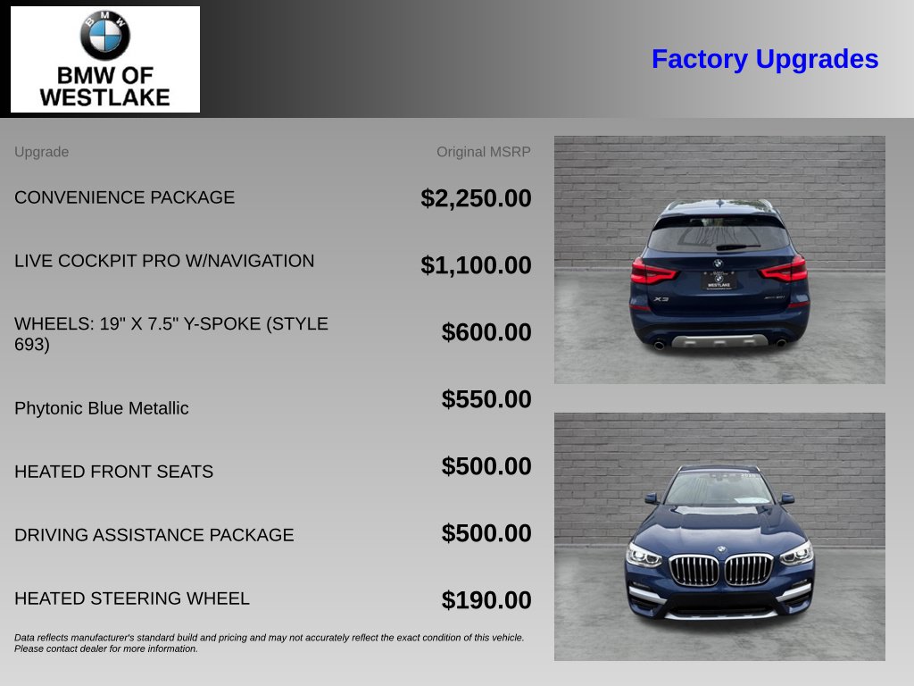 Used 2020 BMW X3 xDrive30i SUV