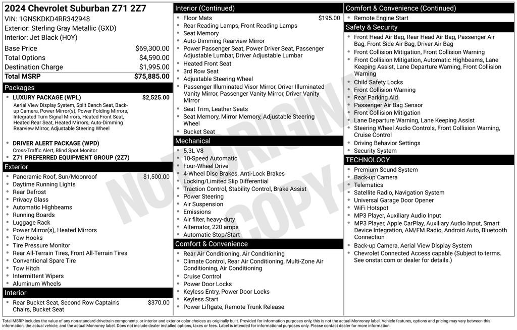 Used 2024 Chevrolet Suburban Z71 SUV