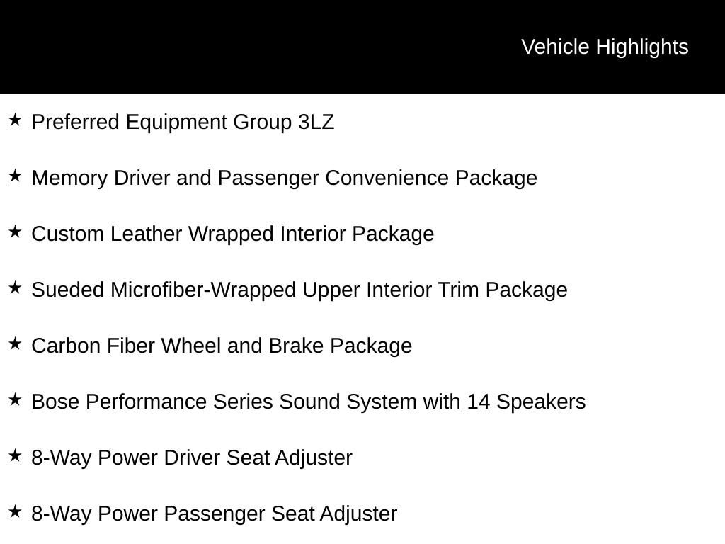 New 2026 Chevrolet Corvette Z06 3LZ Convertible
