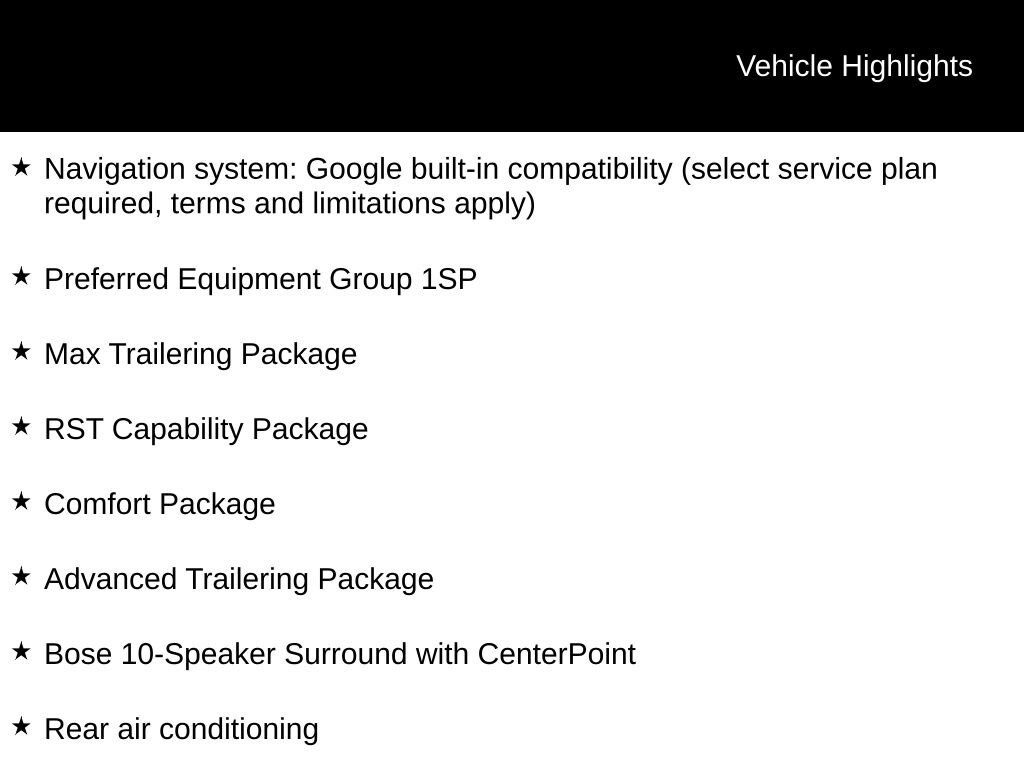 New 2026 Chevrolet Suburban RST SUV
