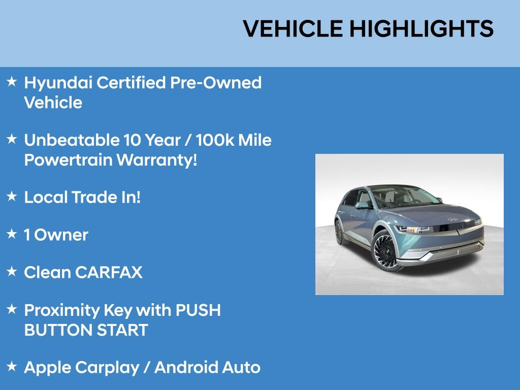 Certified 2023 Hyundai IONIQ 5 Limited with VIN KM8KRDAFXPU200598 for sale in Parma, OH