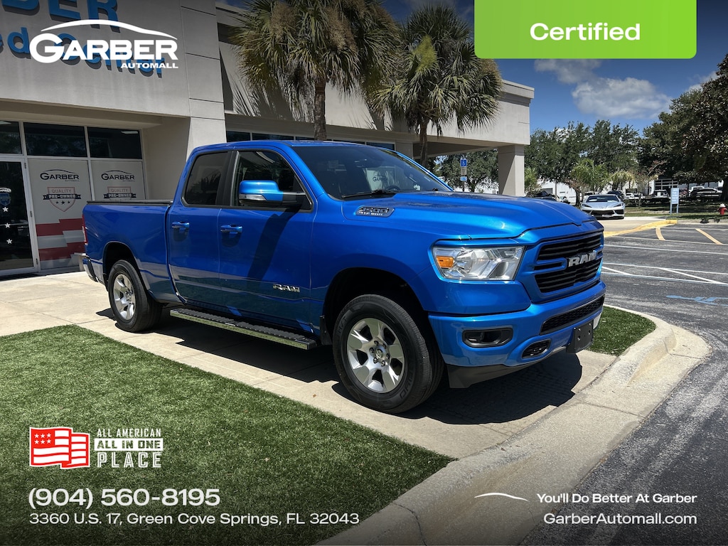 Used 2021 Ram 1500 Big Horn Quad Cab 4x4 64 Box Truck