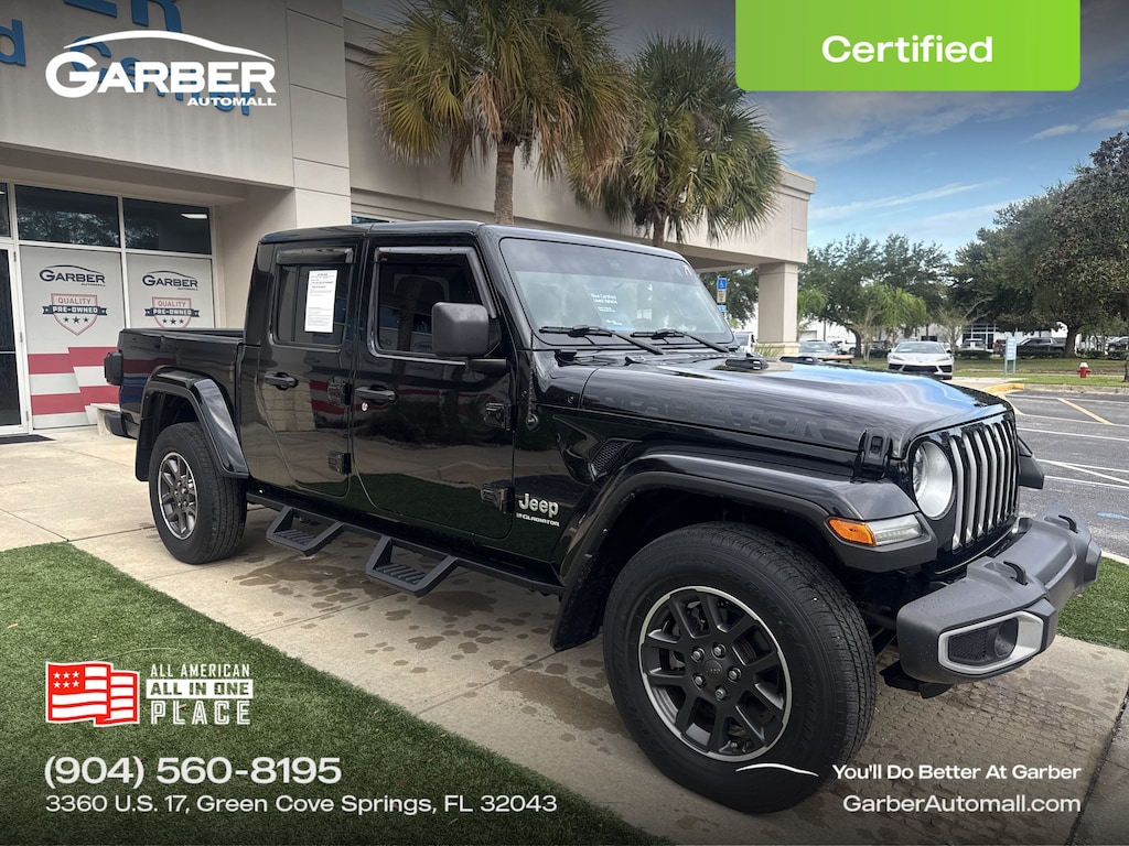 Certified 2023 Jeep Gladiator Overland Truck Crew Cab