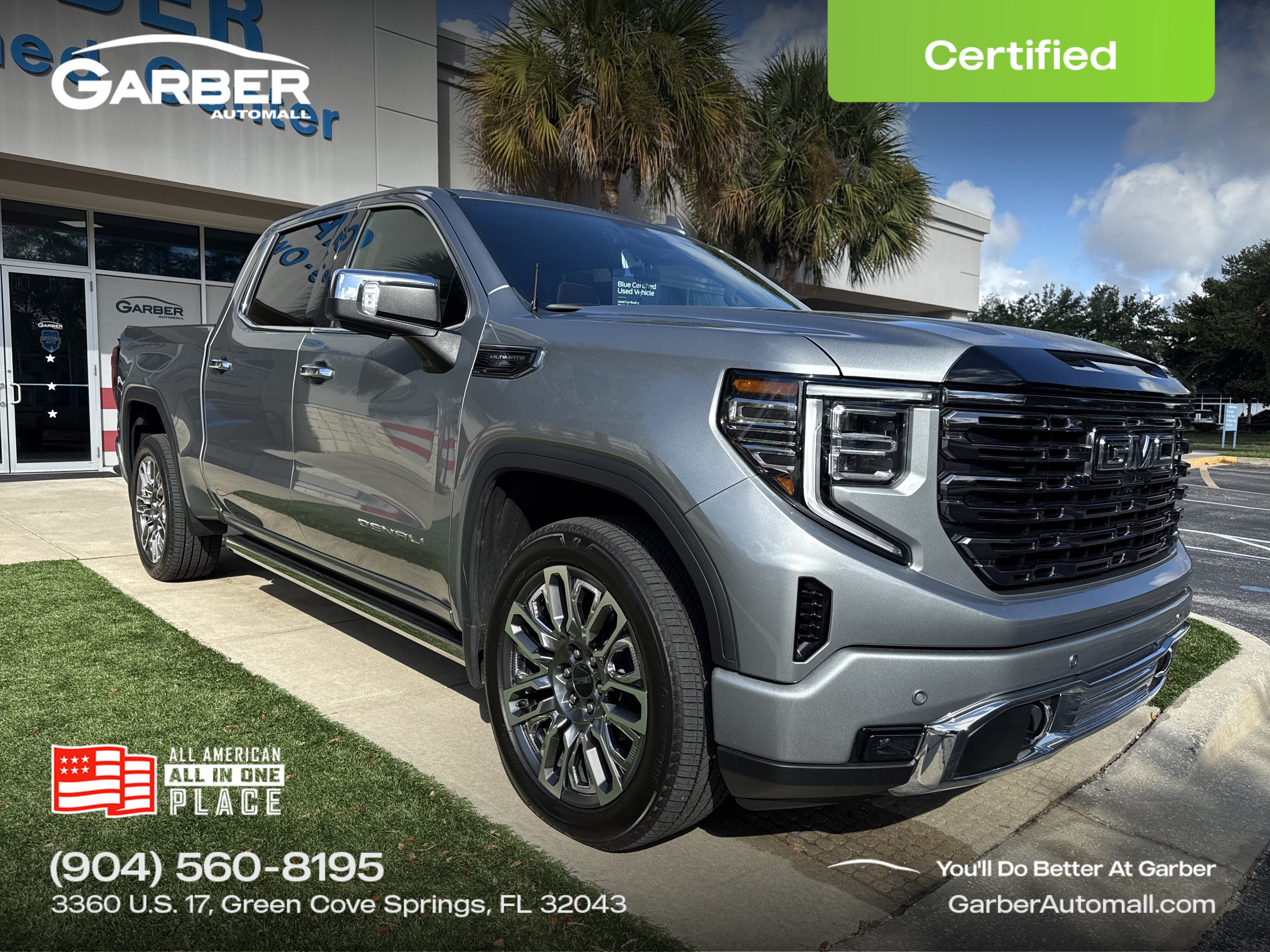 Certified 2025 GMC Sierra 1500 Denali Ultimate Truck Crew Cab