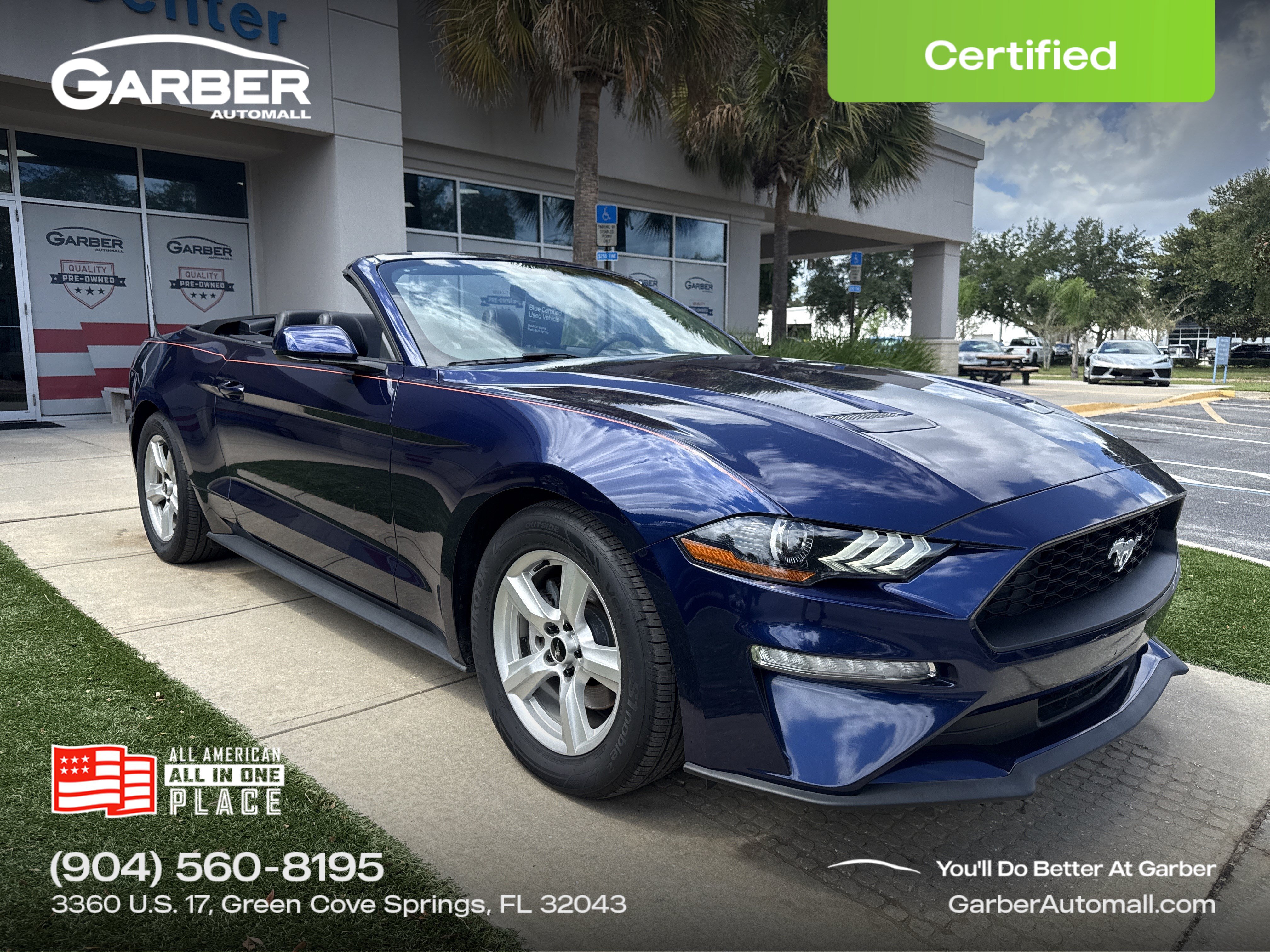 Certified 2019 Ford Mustang EcoBoost Convertible
