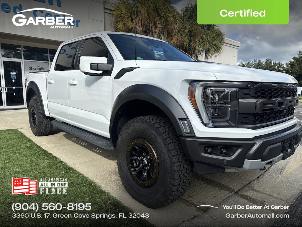 Certified 2022 Ford F-150 Raptor Truck SuperCrew Cab