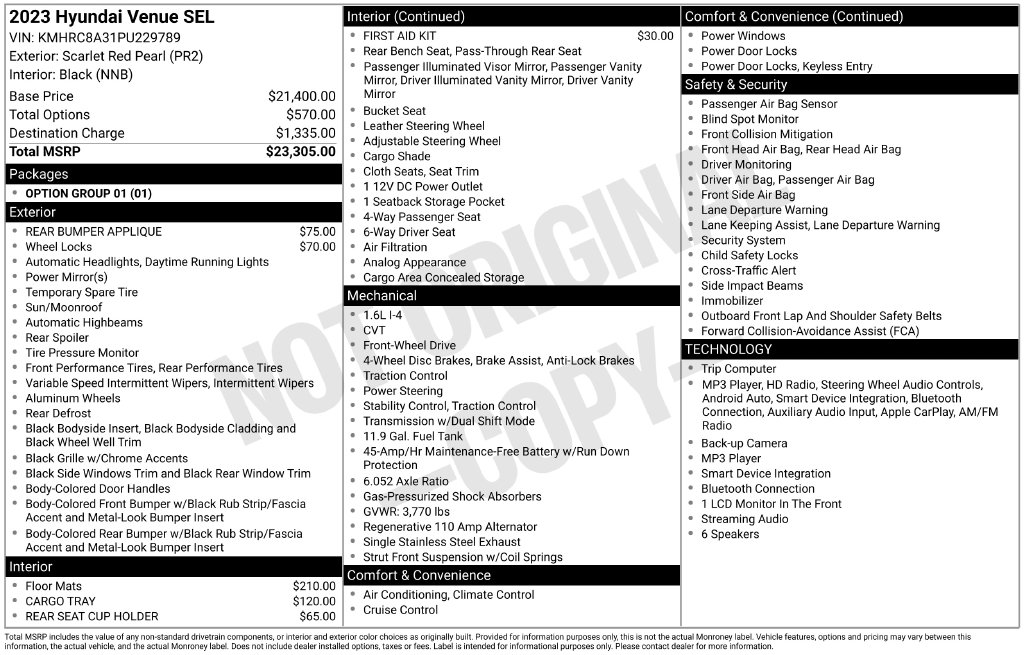 2023 Hyundai Venue SEL - Photo 30