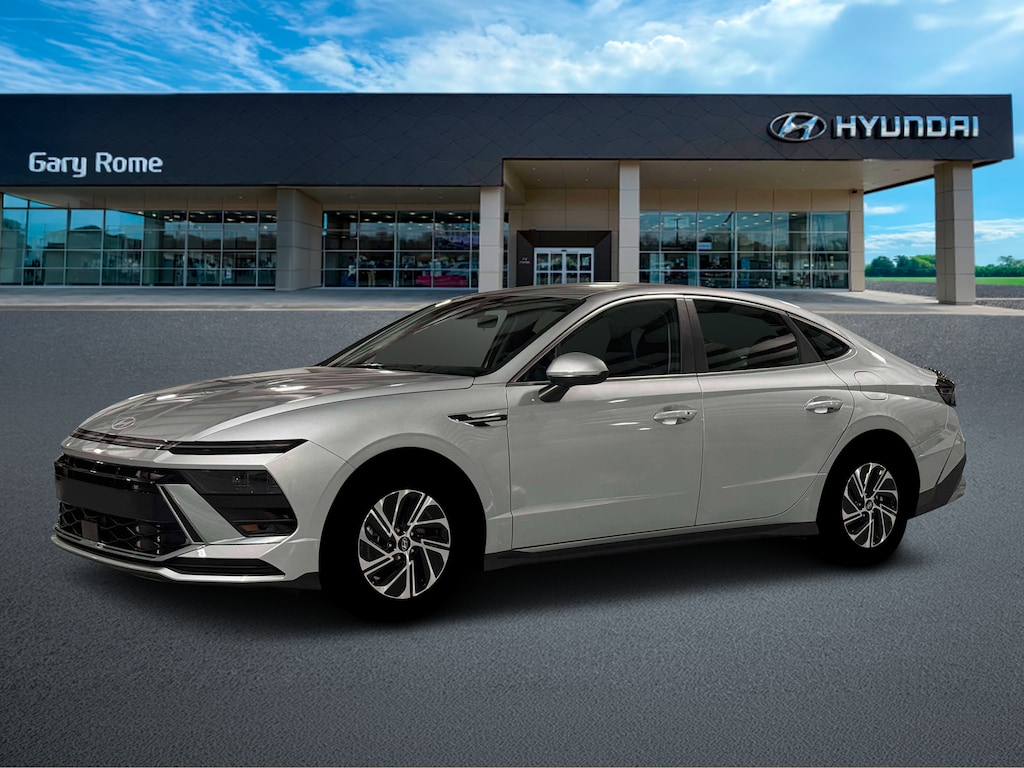 New 2026 Hyundai Sonata Hybrid Blue Sedan