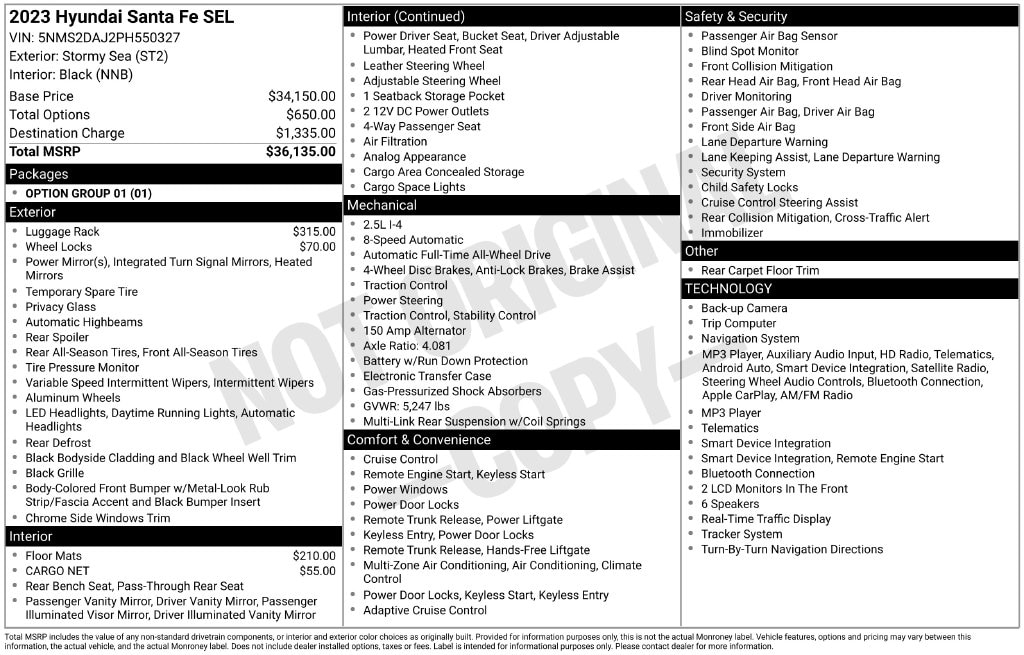 2023 Hyundai Santa Fe SEL - Photo 33