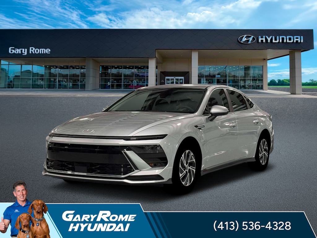 New 2026 Hyundai Sonata Hybrid Blue Sedan