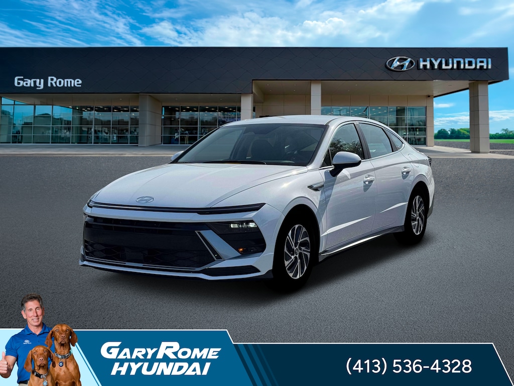 New 2026 Hyundai Sonata Hybrid Blue Sedan