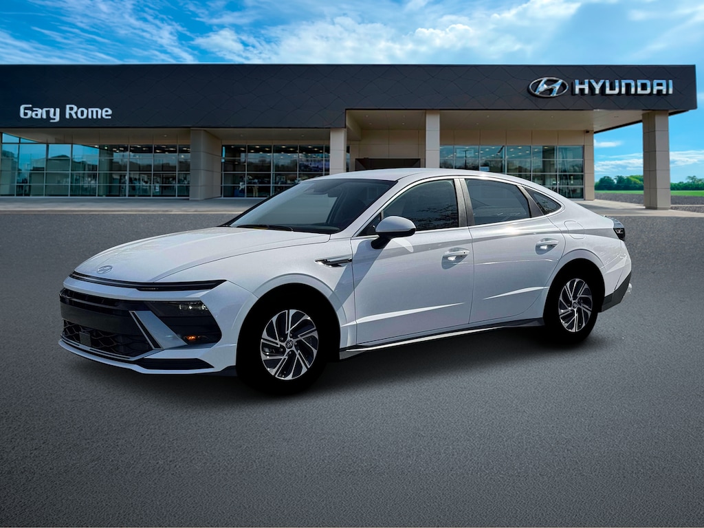New 2026 Hyundai Sonata Hybrid Blue Sedan