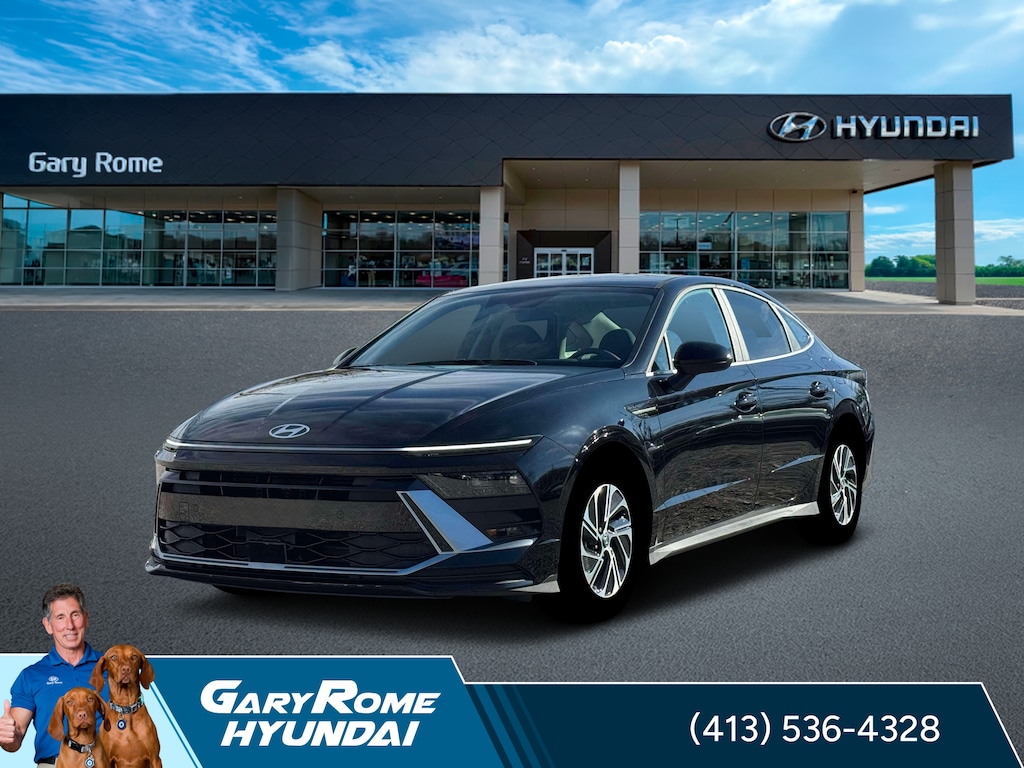 New 2026 Hyundai Sonata Hybrid Blue Sedan
