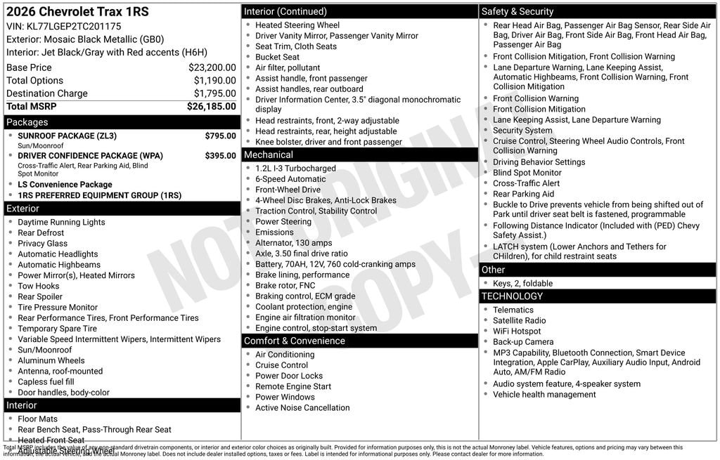 2026 Chevrolet Trax RS - Photo 12