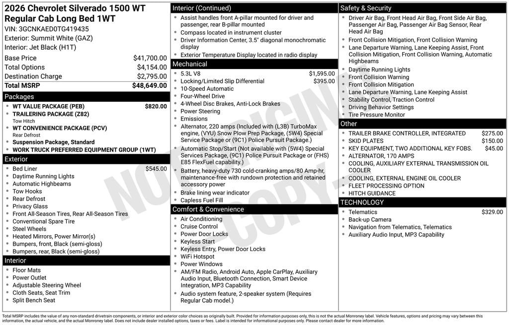 2026 Chevrolet Silverado 1500 Work Truck - Photo 12